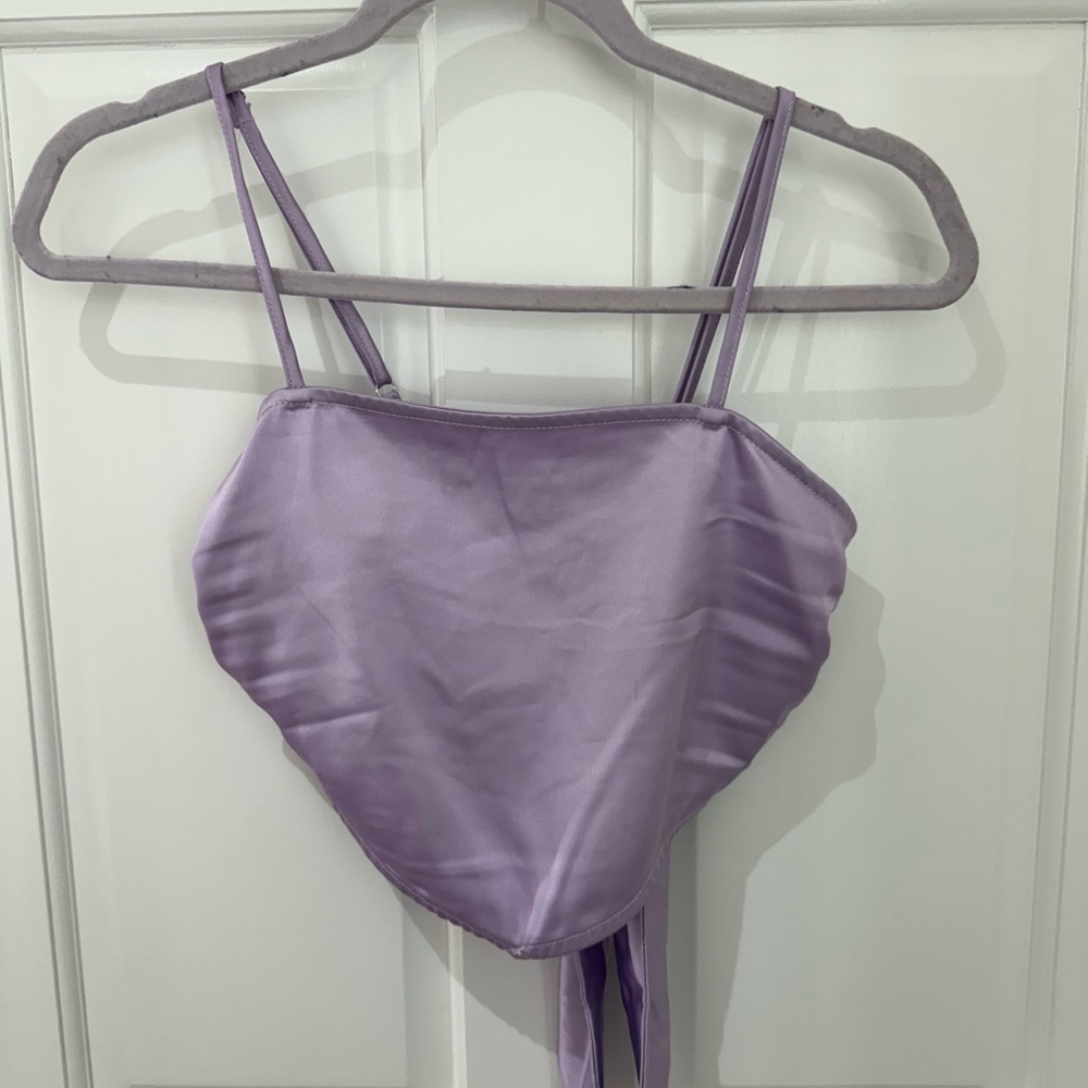 Forever 21 Lavender Crop Top